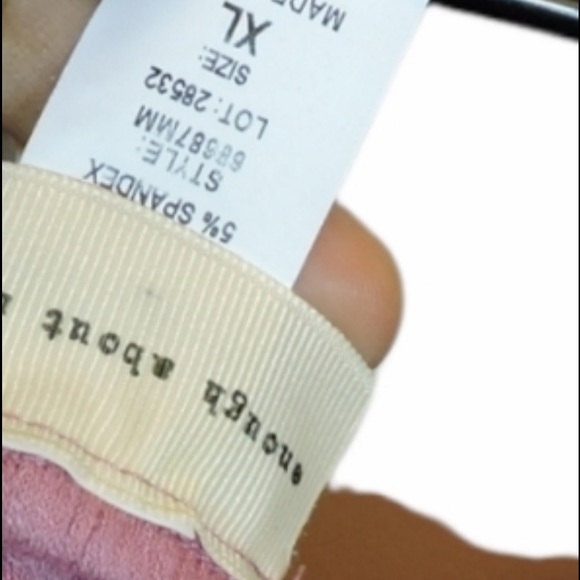 Enough about me pink ruffle body suit XL - Picture 3 of 3